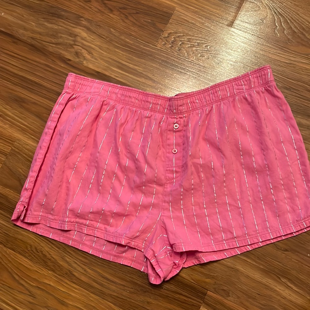 Pink Victoria’s Secret size L sleep shorts